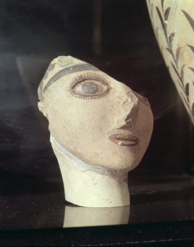 Head of a Girl, from the Palace of Knossos, Minoan by Minoan